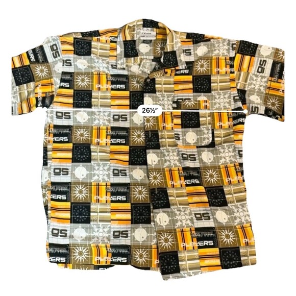 ZAM 2000 Shirt 2XL Button Up Retro Y2K Graphic New York Players Bold Print - Picture 6 of 6